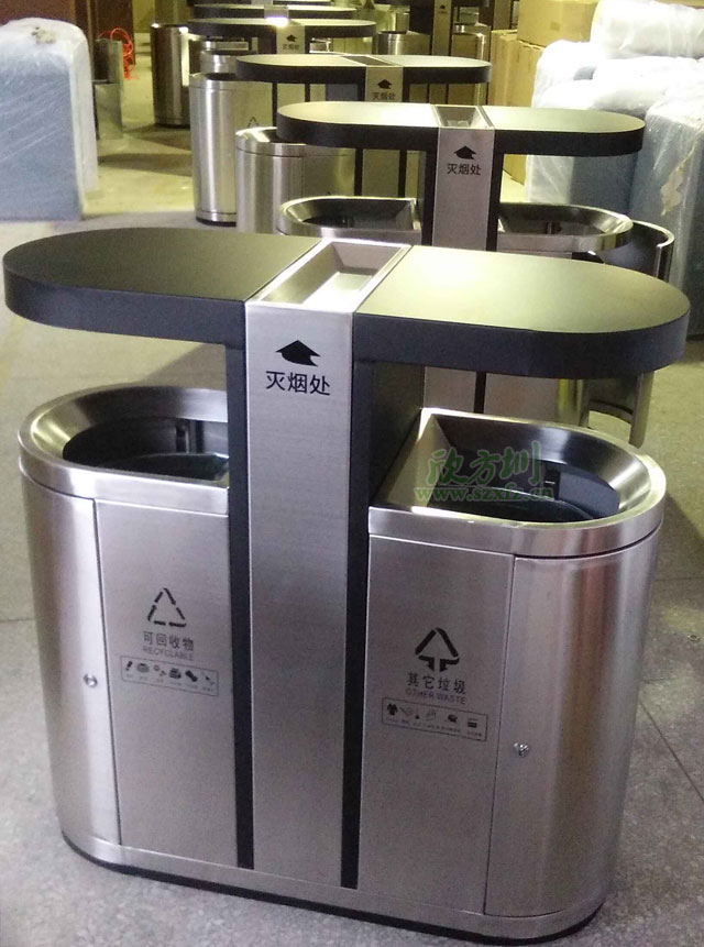 不銹鋼戶(hù)外環(huán)衛(wèi)分類(lèi)垃圾桶
