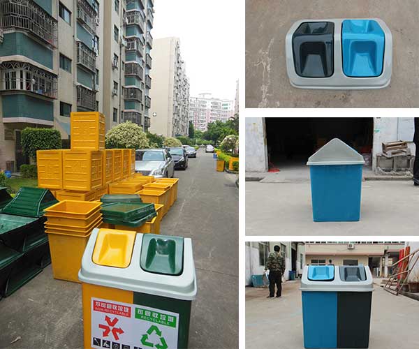 采購玻璃鋼戶外垃圾桶，認準(zhǔn)欣方圳垃圾桶廠家