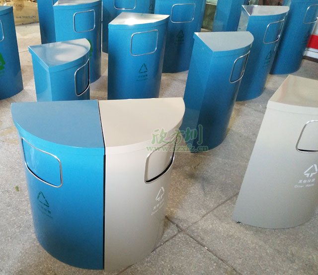 鋼制室內(nèi)單桶垃圾桶工廠(chǎng)生產(chǎn)圖