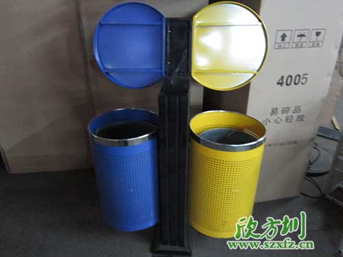 韶關鋼制噴塑垃圾桶寫字樓物業(yè)區(qū)的“顏值擔當”