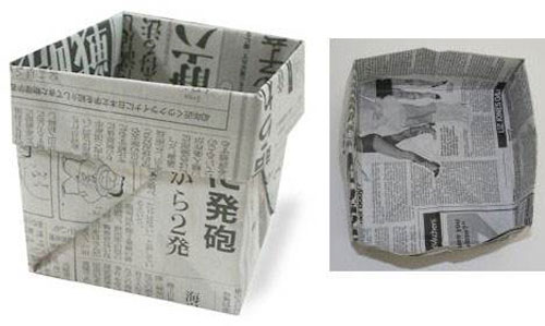 用紙折垃圾桶手工怎么折，學(xué)手工制作折紙垃圾桶